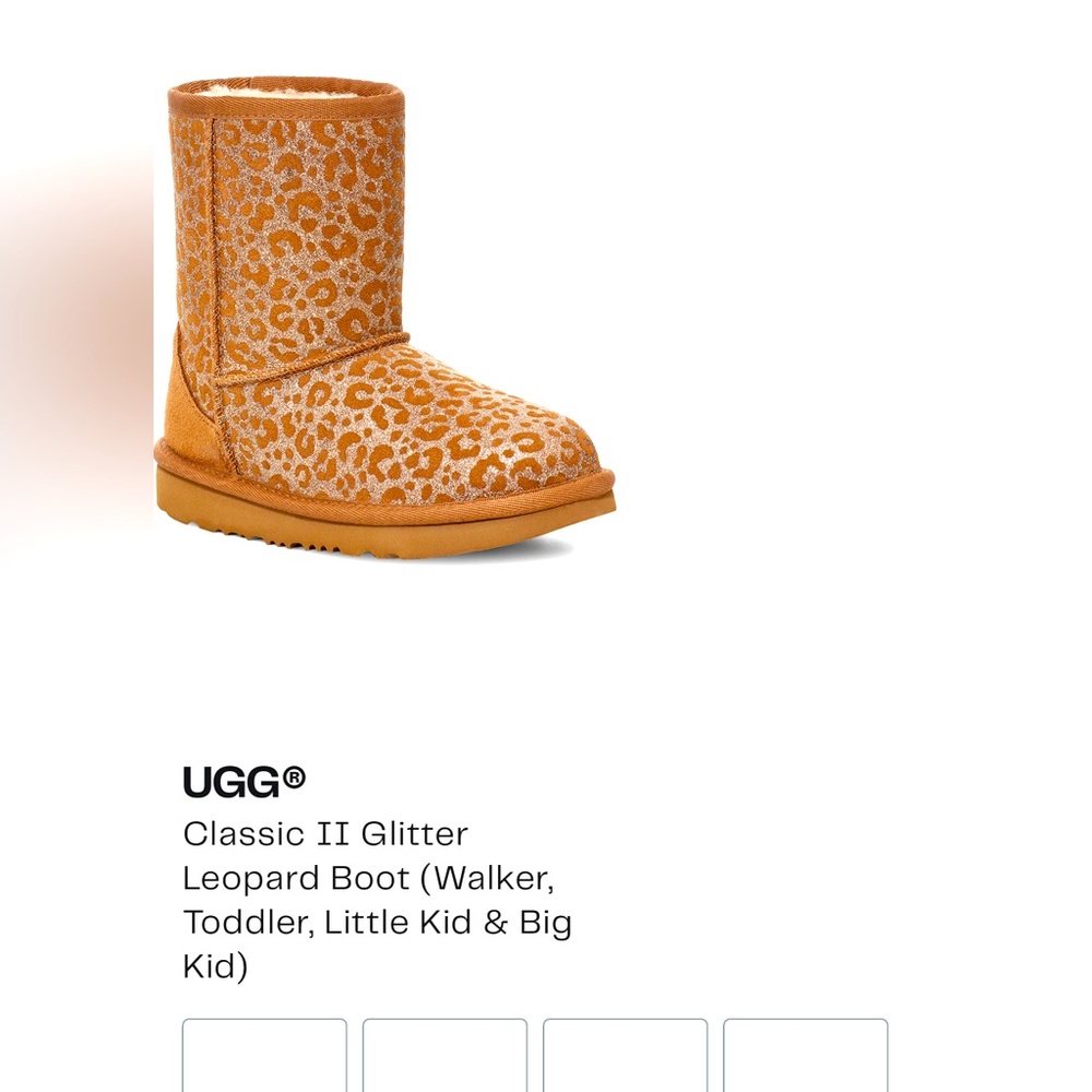 Ugg classic glitter boot for toddler girl
